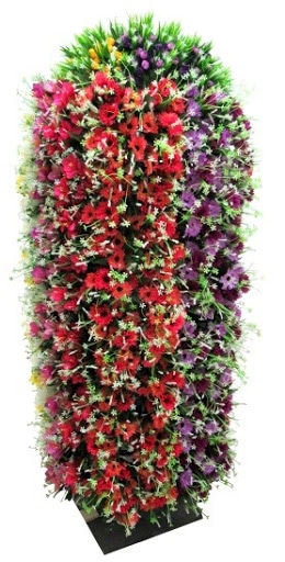 Bouquet artificiel rouge et violet